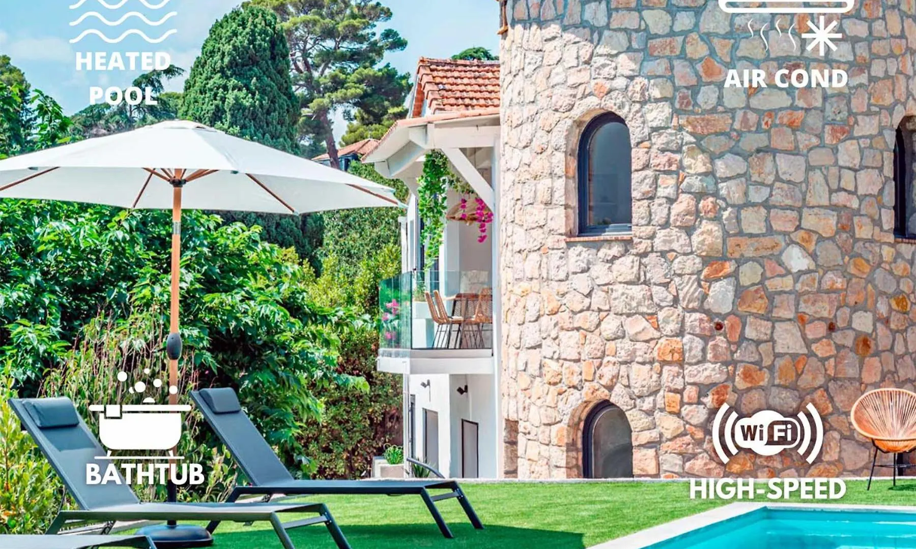 Villa Quartier Oxford Garden & Pool In Cannes Ac